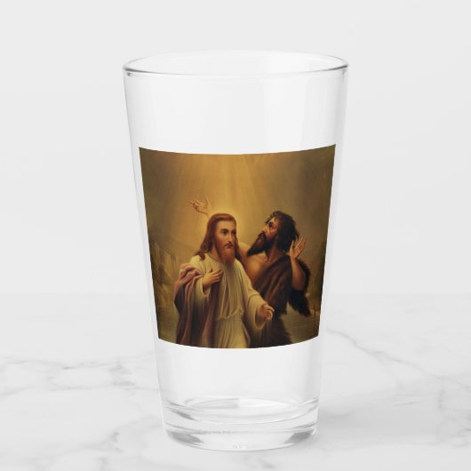 Verre Baptême de Jésus-Christ (Devant)