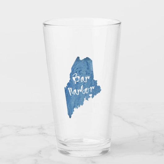 Verre Bar Harbour Maine Wood Grain (Devant)