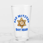 Verre Bar Mitzvah Star David Mug<br><div class="desc">joyeux bar mitzvah, bar mitzvah, barmitzvah, bar mitzvah cadeau, 13e anniversaire, 13e anniversaire cadeau, 13e anniversaire cadeaux, torah, 13 ans, juif, cadeau juif, cadeaux juifs, jérusalem, israël, fête juive, fêtes juives, judaïsme, judaïque, judaïque, hebrew shabw, batte, hanoukka, bat mitzvah, shalom</div>