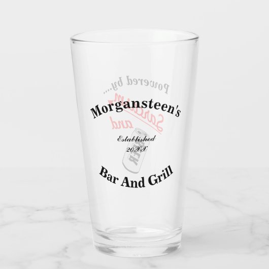 Verre Bar ou mannequin sur mesure alimenté par le sarcas (Dos)