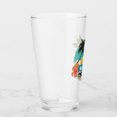 Verre Bar Tiki Tropical avec Nom Cocktail (Droite)