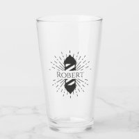 Barbershop Stylist Barber Poteau Monogramme