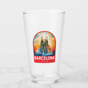 Verre Barcelone Espagne La Sagrada Familia Travel Art