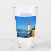 Verre Barnegat Lighthouse, New Jersey Pint Glass (Dos)