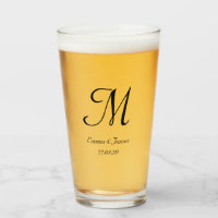 Barre de nom de monogramme de script noir personna