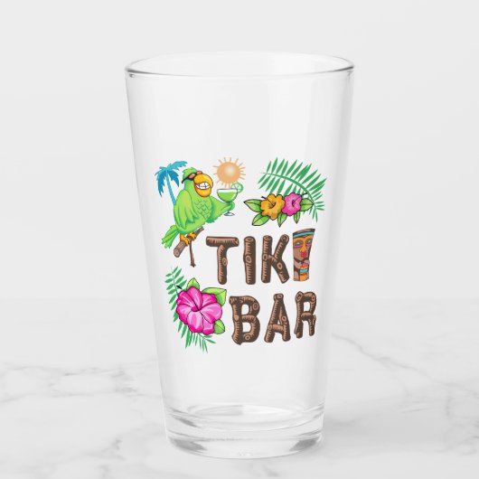 VERRE BARRE TROPICALE TIKI (Devant)