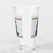 Verre Basket-ball vert et blanc personnalisé (Gauche)