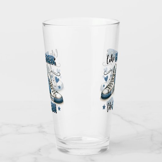 Verre Baskets Bleus Comme Père, Comme Fils (Gauche)