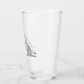 Verre basset hound noir blanc simple yeux de chiot chien (Gauche)