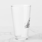 Verre basset hound noir blanc simple yeux de chiot chien (Droite)