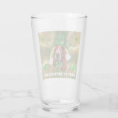 Verre Basset Hound Or Joyeux St. Patrick (Dos)