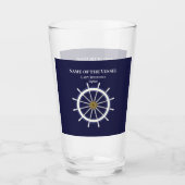 Verre Bateau à roue capitaine Bateau Tumblers Beer Soda  (Devant)