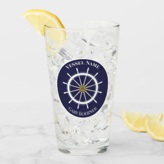 Verre Bateau à roues Capitaine et bière à pinte pour l'a