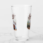 Verre Bateau du lac Serene avec oies et Fleurs sauvages (Gauche)