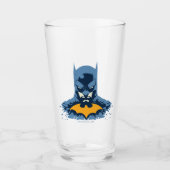 Verre Batman Bust brisé Avec Logo Or (Devant)