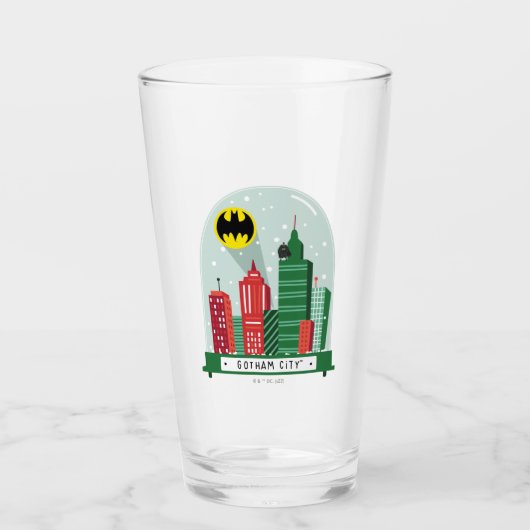 Verre Batman Gotham City™ - Graphique du Globe des neige (Devant)