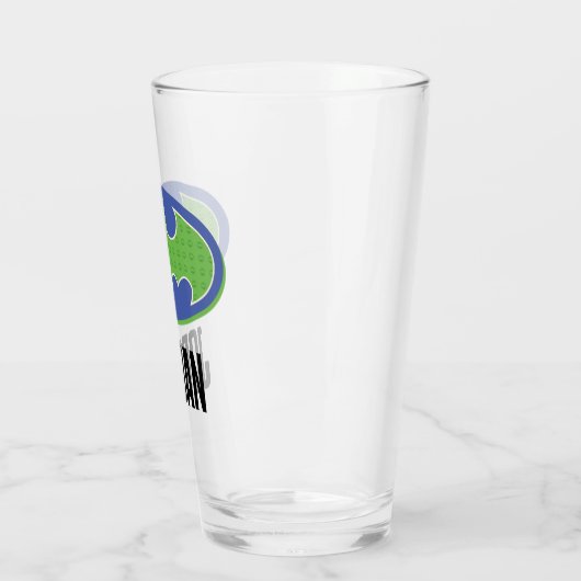 Verre Batman | Symbole pourpre et vert (Gauche)