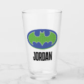 Verre Batman | Symbole pourpre et vert (Devant)