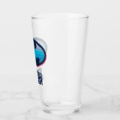 Verre Batman | Symbole rose et bleu (Gauche)