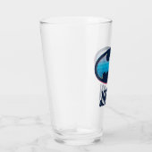 Verre Batman | Symbole rose et bleu (Droite)
