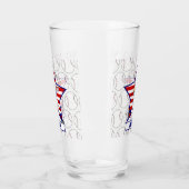 Verre Batteur de baseball des étoiles et des rayures per (Gauche)