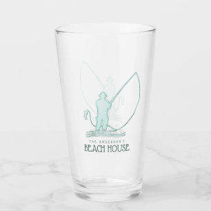 Verre Beach House Fisherman Aqua Blue ID623