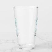 Verre Beach House Palm Trees Aqua Blue ID623 (Droite)