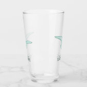 Verre Beach House Seagull Aqua Blue ID623 (Gauche)