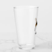 Verre Beagle avec l'amoureux des chiens fait sur (Droite)