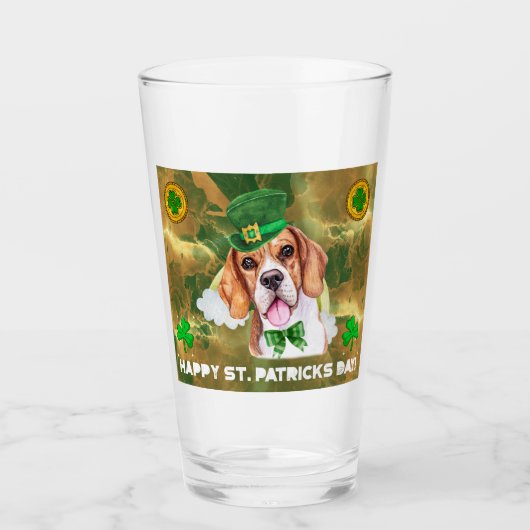 Verre Beagle Gold Bonne St. Patrick Da (Devant)