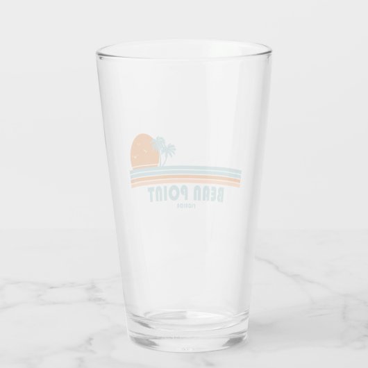 Verre Bean Point Beach Floride Sun Palm Trees (Dos)