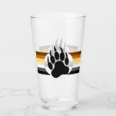 Verre Bear Pride Drapeau Ours Paw (Dos)