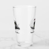 Verre Beau chat drôle personnalisable (Gauche)