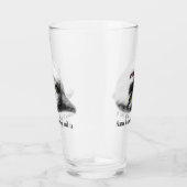 Verre Beau chat drôle personnalisable (Droite)