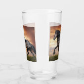 Verre Beau Cheval Noir (Droite)