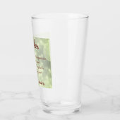 Verre Beau poème de mère personnalisée (Gauche)