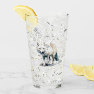 Verre Beauté de l'Arctique : Coutume de Fox d'hiver
