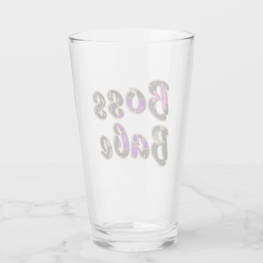 Verre Bébé de chef en Flore noire (Dos)