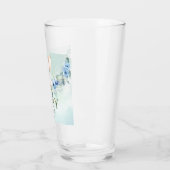 Verre Bébé Éléphant Mignon Roses Bleues (Gauche)