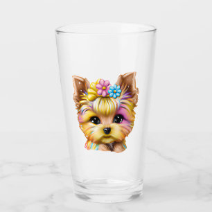 Verre Bébé mignon et adorable Yorkie