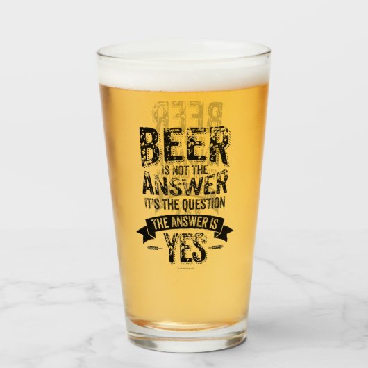 Verre Beer is Not the Answer (Devant (rempli))