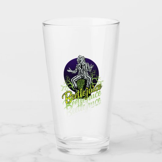 Verre Beetlejus | Assis sur une pierre tombale (Devant)