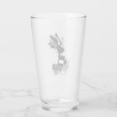 Verre Beetlejus | Illustration du ver de sable (Dos)