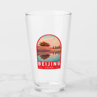 Verre Beijing China Travel Art Emblem
