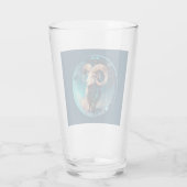 Verre Bélier de Zodiac Aries "21 mars - 19 avril" (Dos)