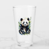 Verre Belle aquarelle Panda Bear (Devant)