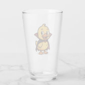 Verre Belle caricature canard d'Halloween vampire (Dos)