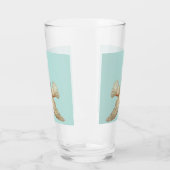 Verre belle colombe blanche (Gauche)