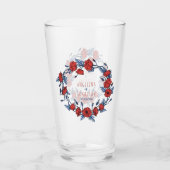 Verre Belle couronne de pavot Floral & Stripes (Dos)