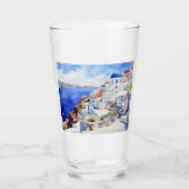 Verre Belle île Santorin, Oia voyage mug (Devant)